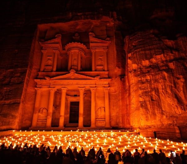 Petra at night
