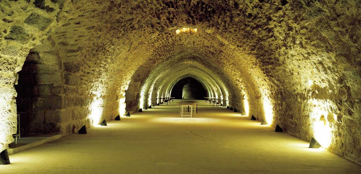 inside Al-Karak Castle in Jordan
