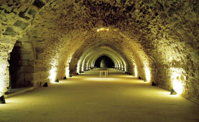 inside Al-Karak Castle in Jordan