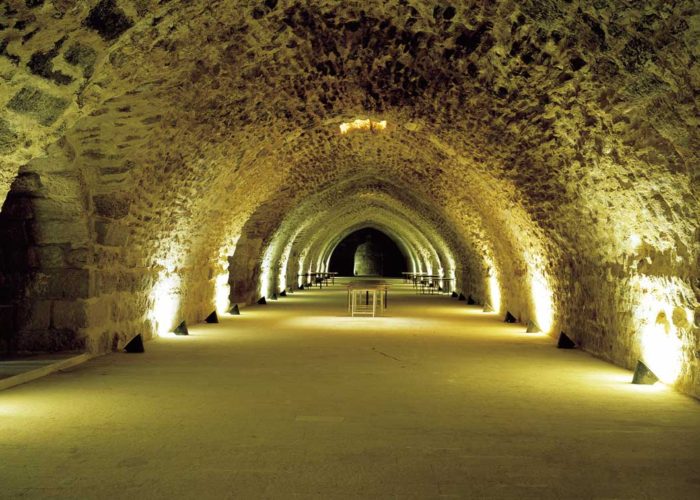inside Al-Karak Castle in Jordan