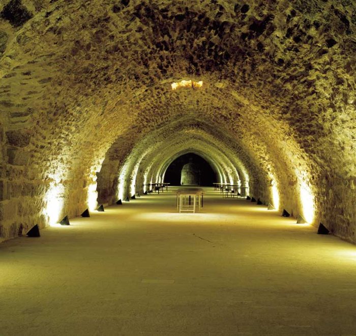 inside Al-Karak Castle in Jordan