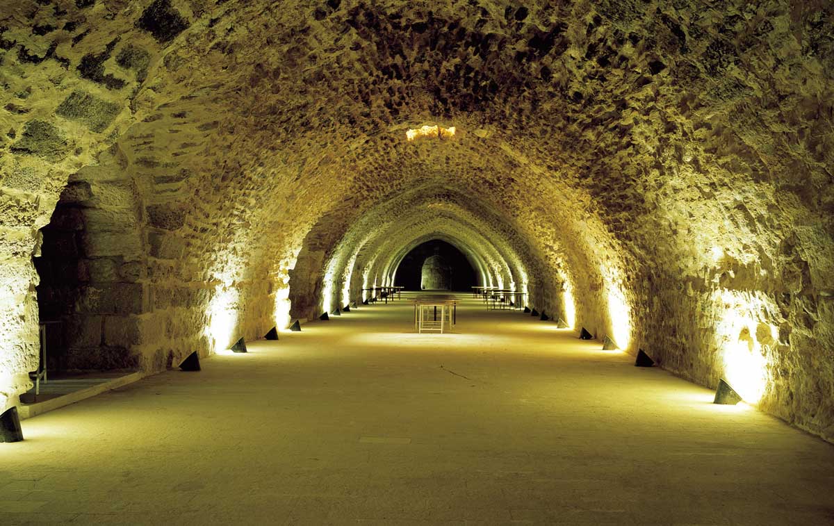 inside Al-Karak Castle in Jordan