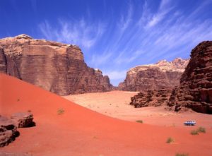 Wadi Rum desert in Jordan